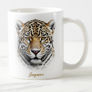 Tweezijdige Jaguar koffie Mok ontwerp