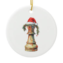 Tweezijdige Kerst Schaak Ornament Koning Paard