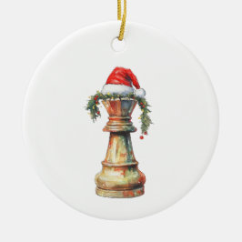 Tweezijdige Kerst Schaak Ornament Koning Paard