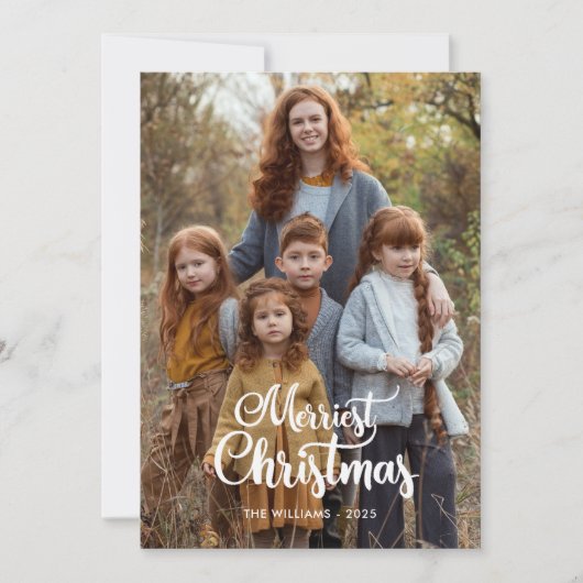 Tweezijdige kerstfoto kaarten (Voorkant)