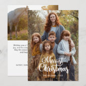 Tweezijdige kerstfoto kaarten (Voorkant / Achterkant)