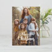 Tweezijdige kerstfoto kaarten (Staand voorkant)