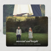 Tweezijdige kerstfotokaarten, volledig gebleed feestdagenkaart (Voorkant / Achterkant)