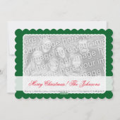 Tweezijdige kerstkaart voor twee afbeeldingen (Achterkant)