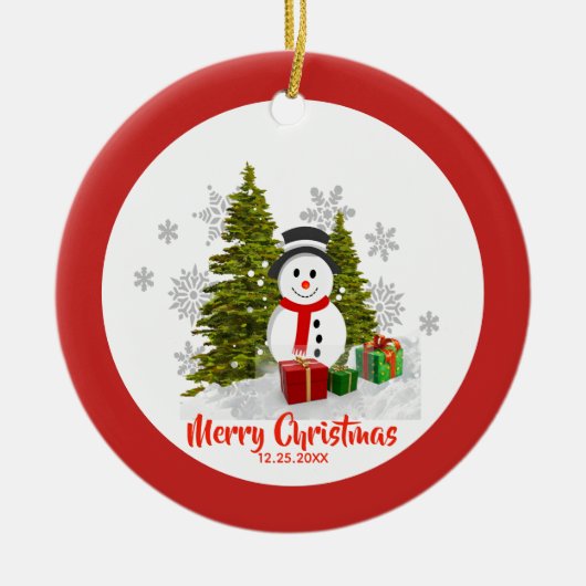 Tweezijdige Kerstman Ornament (Voorkant)