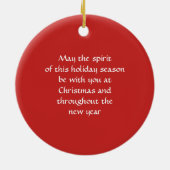 Tweezijdige Kerstman Ornament (Achterkant)