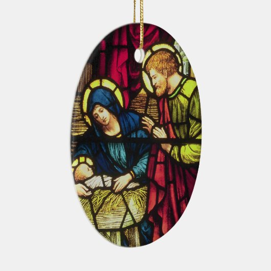 Tweezijdige kerstversiering keramisch ornament (Rechts)