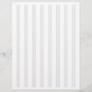 Tweezijdige Landschapsmuziek Manuscript Stafpapier Briefhoofd