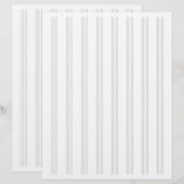 Tweezijdige Landschapsmuziek Manuscript Stafpapier Briefhoofd (Voorkant / Achterkant)