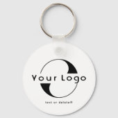 tweezijdige Logo- en QR-code voor Schone bedrijfsa Sleutelhanger (Voorkant)