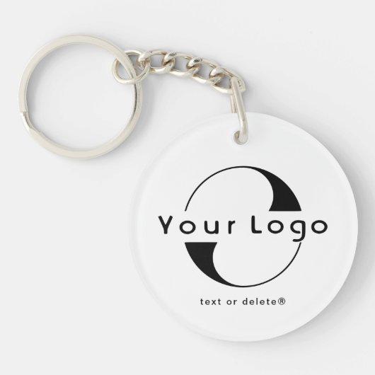 tweezijdige Logo- en QR-code voor Schone bedrijfsa Sleutelhanger (Voorkant)