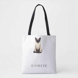 Tweezijdige Minimalistische Geometrische Siamese K Tote Bag