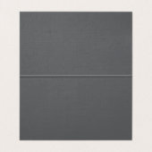 Tweezijdige Monogrammed Zwart Grijs Euro Size Linn Visitekaartje (Binnenkant ongevouwen)