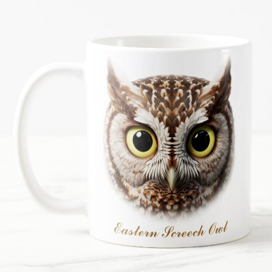 Tweezijdige Oosterse Screech Owl Coffee Mok Design