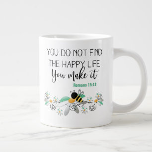 Tweezijdige reuzen koffiemok grote koffiekop