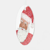 Tweezijdige schaduwen van Kerstmis Metalen Ornament (Voorkant links)