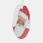 Tweezijdige schaduwen van Kerstmis Metalen Ornament (Voorkant Rechts)