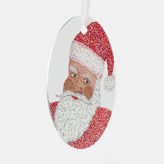 Tweezijdige schaduwen van Kerstmis Metalen Ornament (Voorkant Rechts)