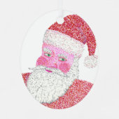 Tweezijdige schaduwen van Kerstmis Metalen Ornament (Achterkant)