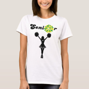 Tweezijdige Senior Cheerleader Groen & Geel T-shirt