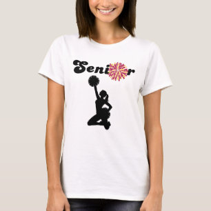 Tweezijdige Senior Cheerleader Maroon & Geel T-shirt