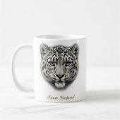 Tweezijdige Snow Leopard Coffee Mok ontwerp (Links)