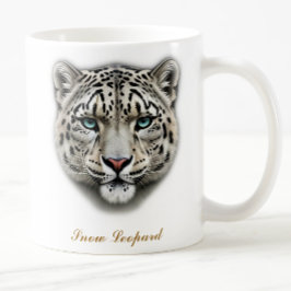 Tweezijdige Snow Leopard Coffee Mok ontwerp