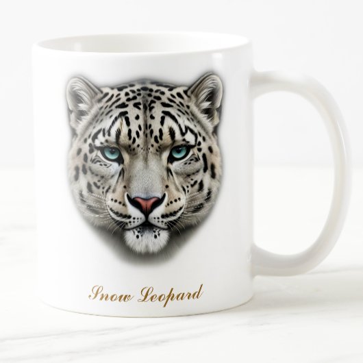 Tweezijdige Snow Leopard Coffee Mok ontwerp