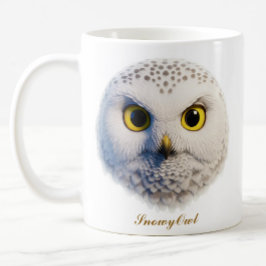 Tweezijdige SnowyOwl koffie Mok ontwerp