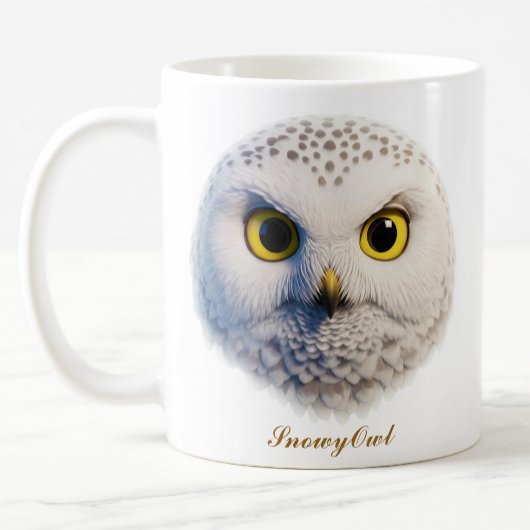 Tweezijdige SnowyOwl koffie Mok ontwerp