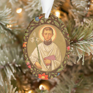 Tweezijdige St. Aloysius Gonzaga (PM 01) Acryl Ornament