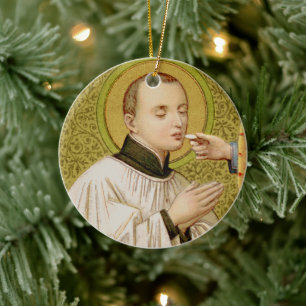Tweezijdige St. Stanislaus (SNV 25) Cirkel Keramisch Ornament