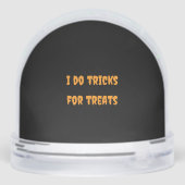 Tweezijdige teckel Ghost Snow Wereldbol Sneeuwbol (Achterkant)