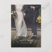 Tweezijdige Trouw Trouwkaart met Foto Save The Date (Voorkant)