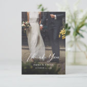 Tweezijdige Trouw Trouwkaart met Foto Save The Date (Staand voorkant)