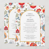 Tweezijdige tweedeling van het huwelijk tussen de kaart (Voorkant / Achterkant)