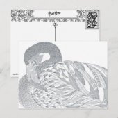 Tweezijdige Zwaan Volwassen Kleuren briefkaart Gif (Voorkant / Achterkant)