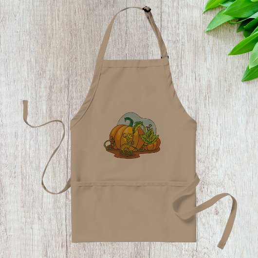 Tweipompoenen Oranje plantaardig pron Standaard Schort