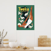 Tweka-zwempak uit de jaren '50 poster (Keuken)