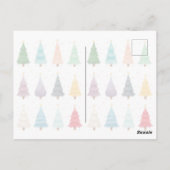 Twelve Christmas Trees: Colorful Holiday Print Briefkaart (Achterkant)