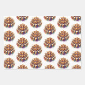 Twelve Days of Christmas Festive Gold Inpakpapier Vel (Voorkant 3)