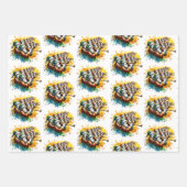 Twelve Days of Christmas Festive Gold Inpakpapier Vel (Voorkant 2)