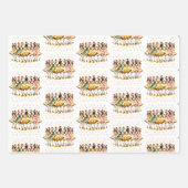 Twelve Days of Christmas Festive Gold Inpakpapier Vel (Voorkant 3)