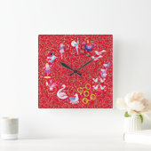 Twelve days of Christmas, traditional carol Vierkante Klok (Huis)