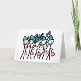 Twelve Drummers Drumming Feestdagen Kaart