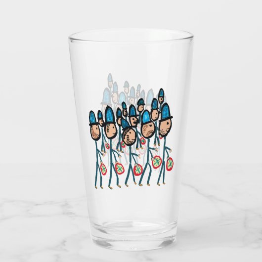 Twelve Drummers Drumming Glas (Achterkant)
