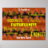 Twelve Fruits (dancing flames) Poster (Voorkant)