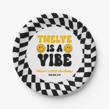 Twelve Is A Vibe Retro 12th Birthday Party