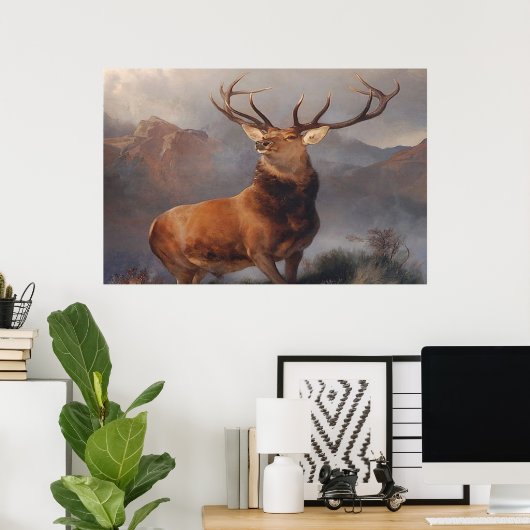 Twelve Point Buck Poster (Thuiskantoor)