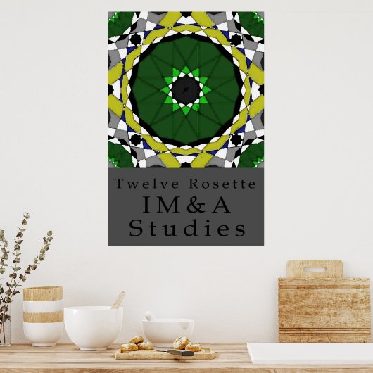 Twelve Rosette Poster (Keuken)